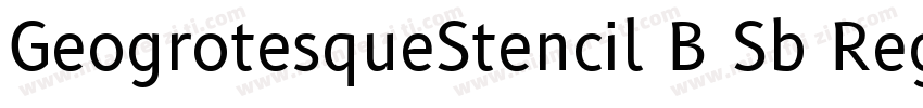 GeogrotesqueStencil B Sb Regular字体转换